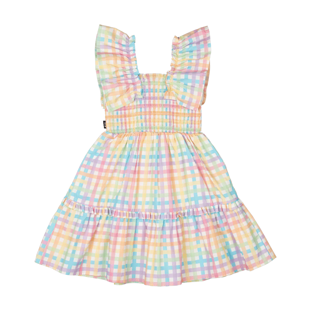 Rock Your Baby Dress - Rainbow Plaid - Image 5