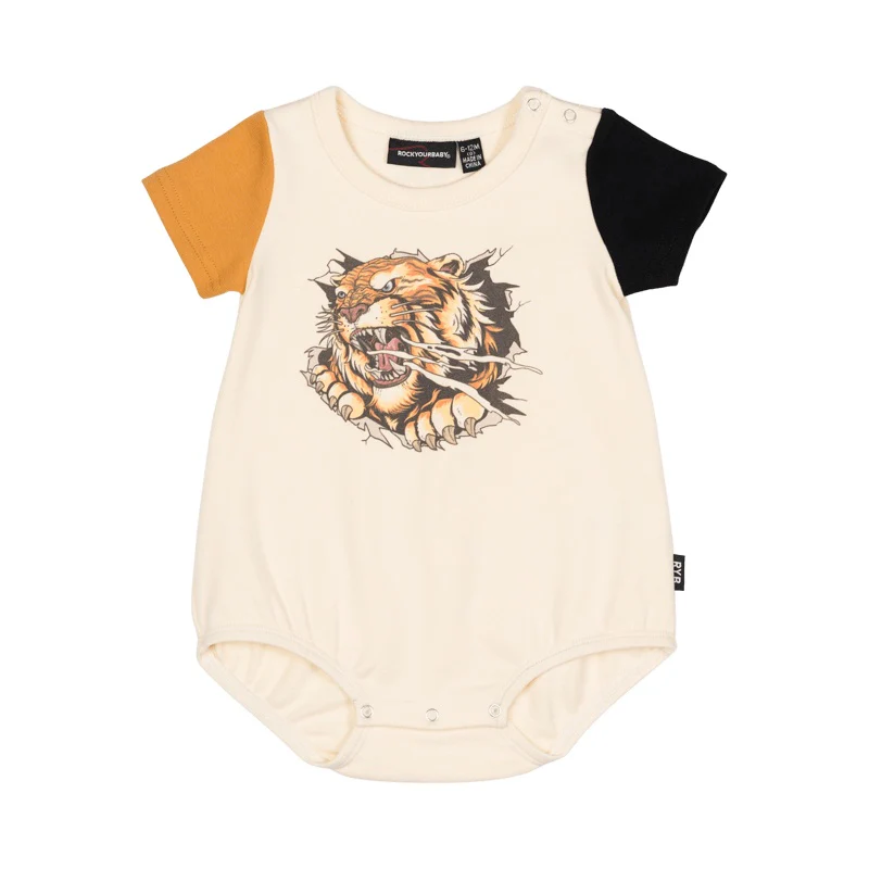 Rock Your Baby Easy Tiger Short Sleeve Bodysuit