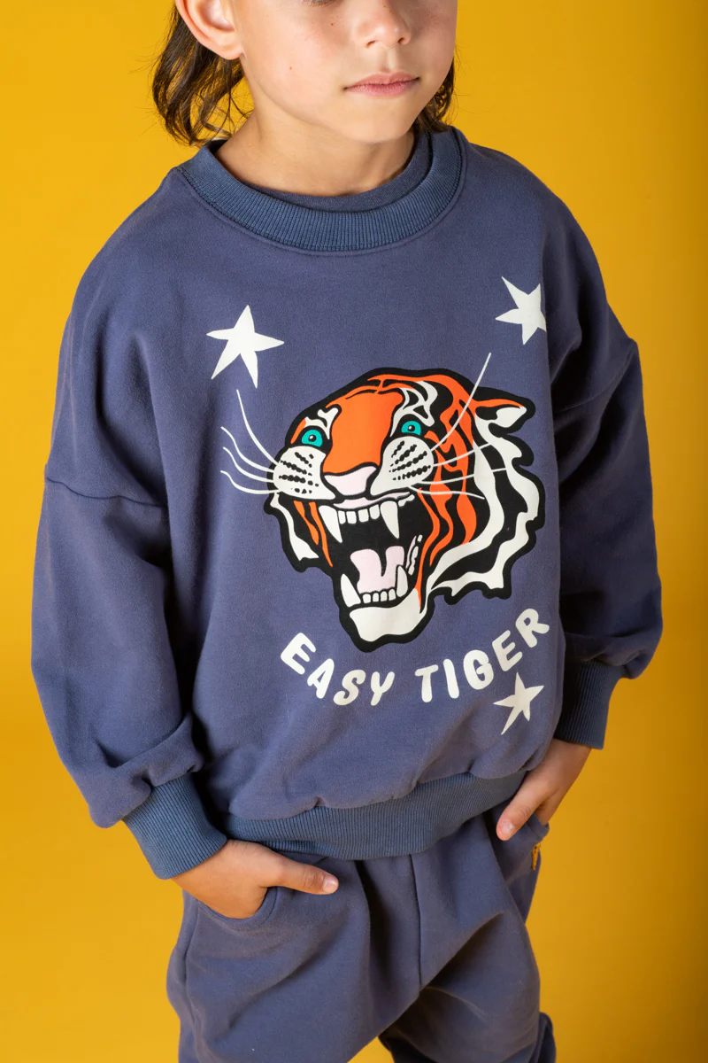 Rock Your Baby Easy Tiger Blue Sweatshirt - Image 2