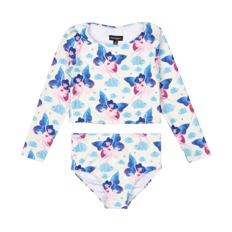 Rock Your Baby Fairy Girls Rashie Set