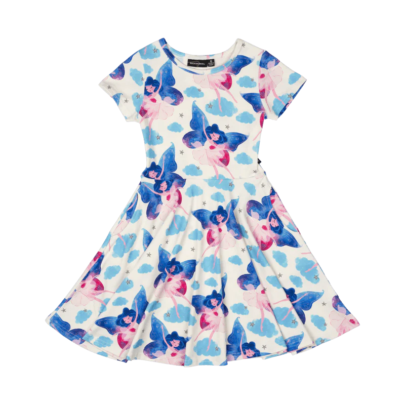 Rock Your Baby Fairy Girls Waisted Dress