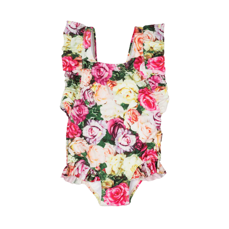 Rock Your Baby Flower Wall Fully Lined One-Piece