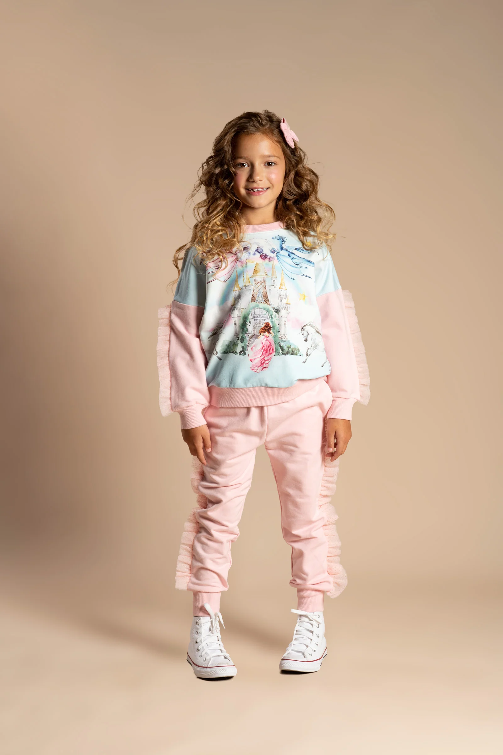 Rock Your Baby Glitter Ruffles Trackies - Image 4