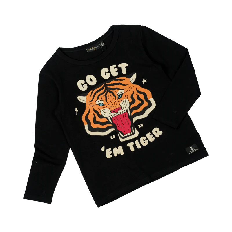 Rock Your Baby Go Get Em Tiger Long Sleeve T-Shirt - Image 3