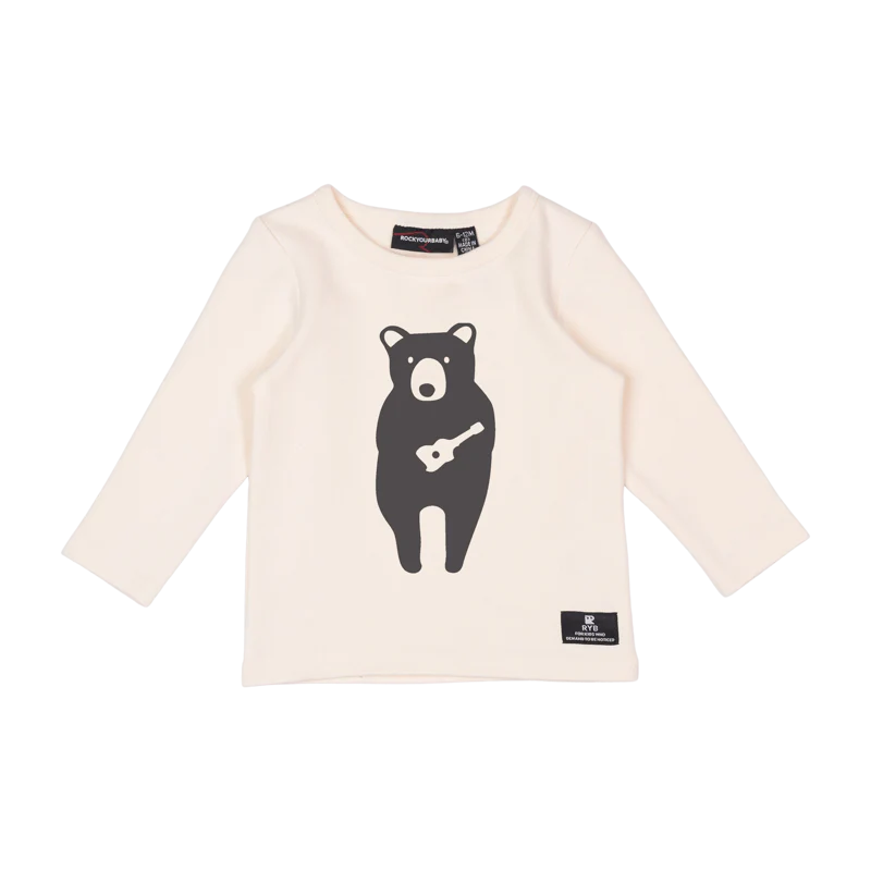 Rock Your Baby Guitar Bear Baby Long Sleeve T-Shirt