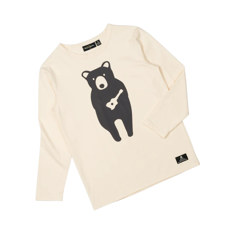Rock Your Baby Guitar Bear Long Sleeve T-Shirt - Image 3