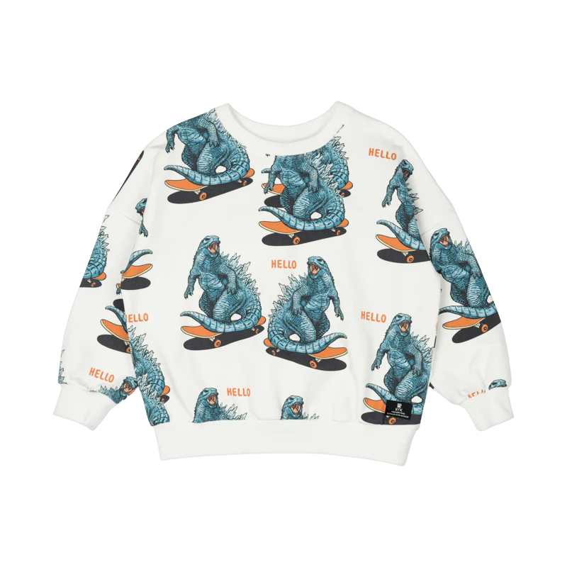 Rock Your Baby Hello Dino Yardage Sweatshirt