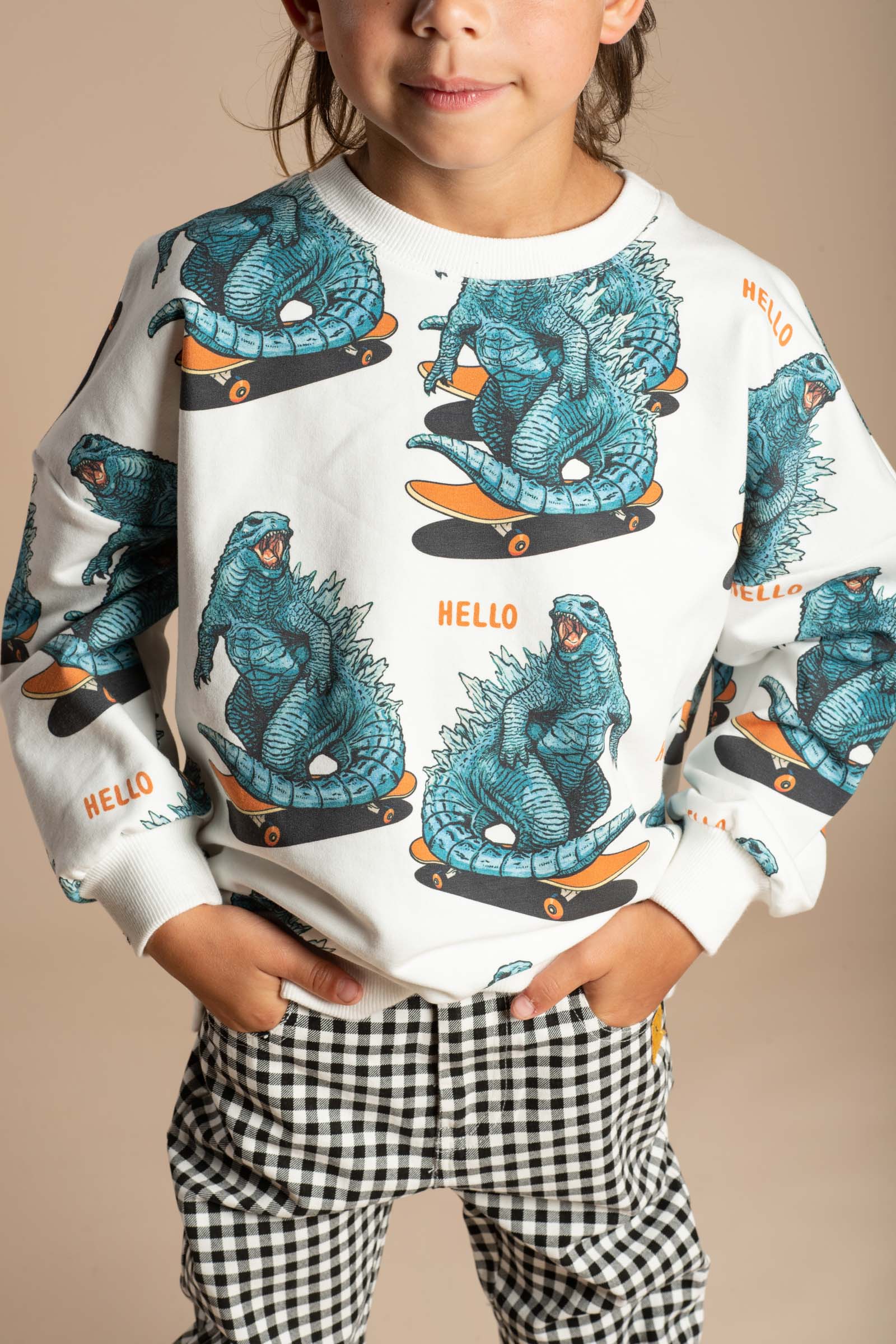 Rock Your Baby Hello Dino Yardage Sweatshirt - Image 2