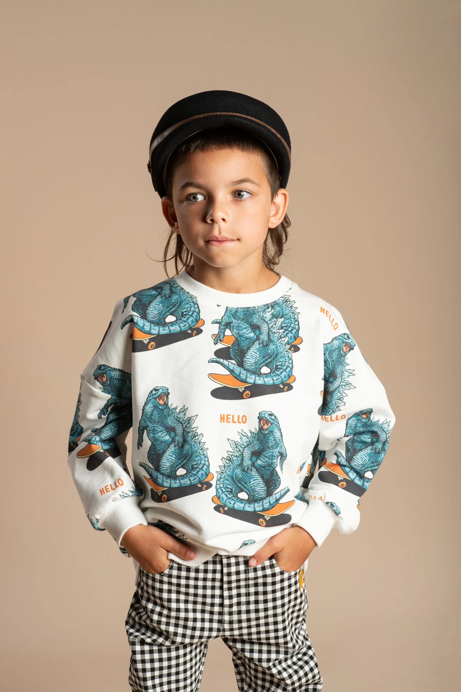 Rock Your Baby Hello Dino Yardage Sweatshirt - Image 4