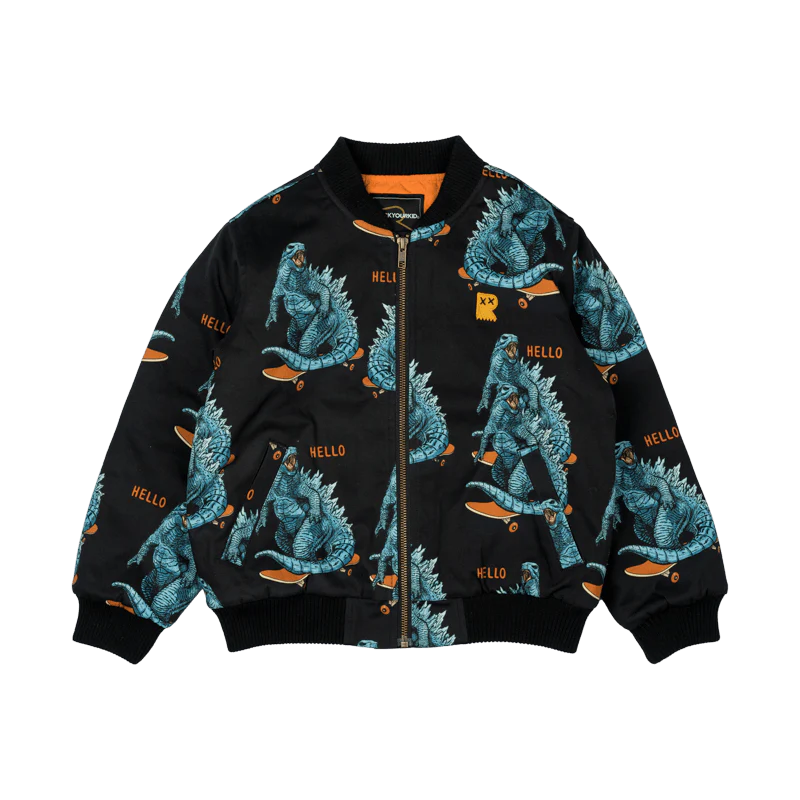 Rock Your Baby Hello Dino Zip Front Jacket - Image 3