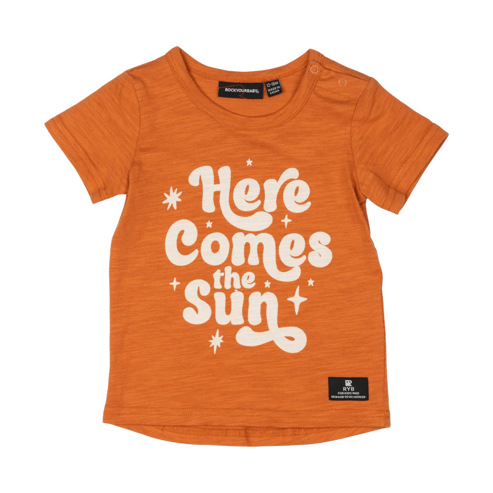 Rock Your Baby Here Comes The Sun Baby T-Shirt
