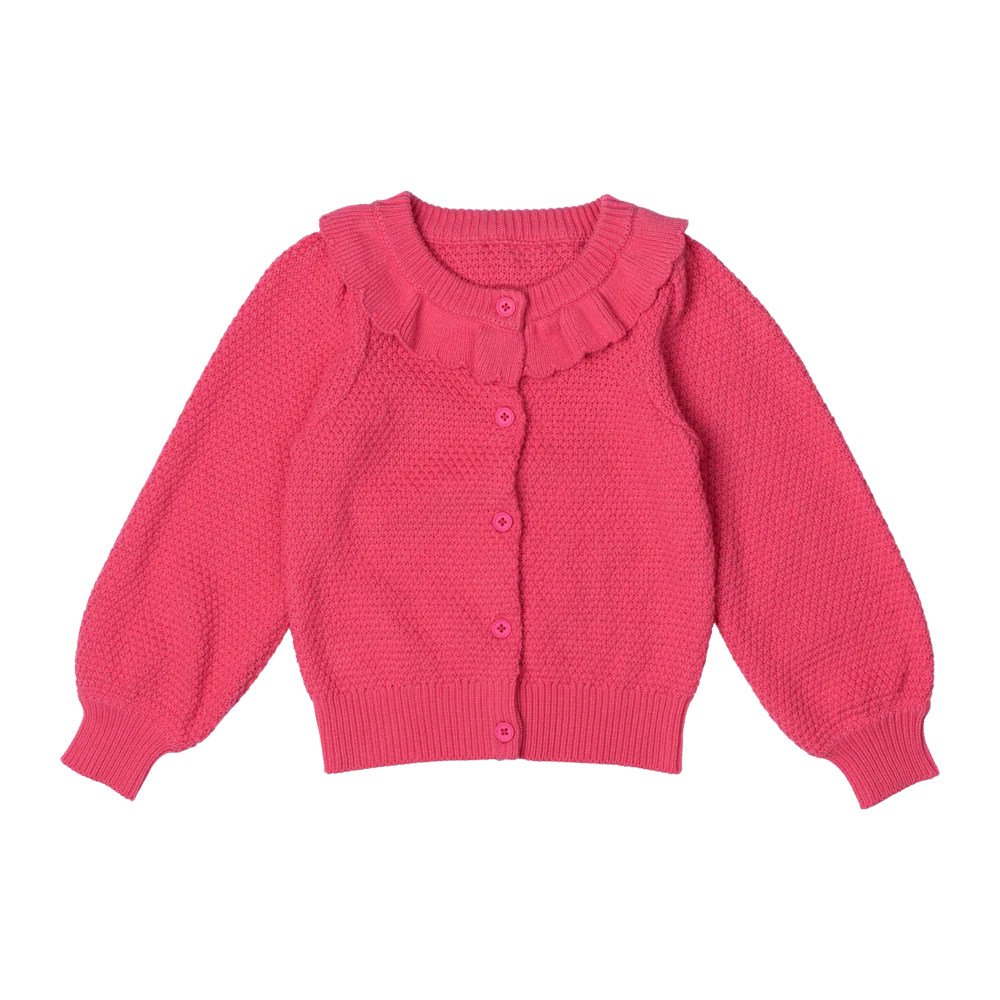 Rock Your Baby Hot Pink Knit Cardigan