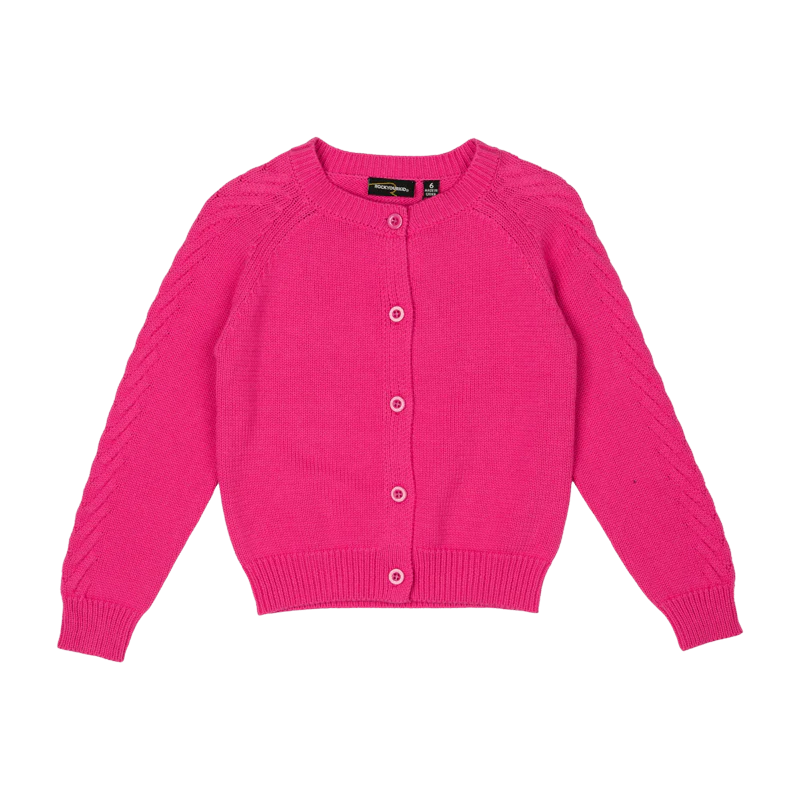 Rock Your Baby  Knit Cardigan - Hot Pink
