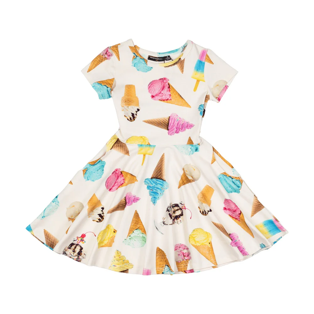 Rock Your Baby Ice Cream Riot Waisted Dress