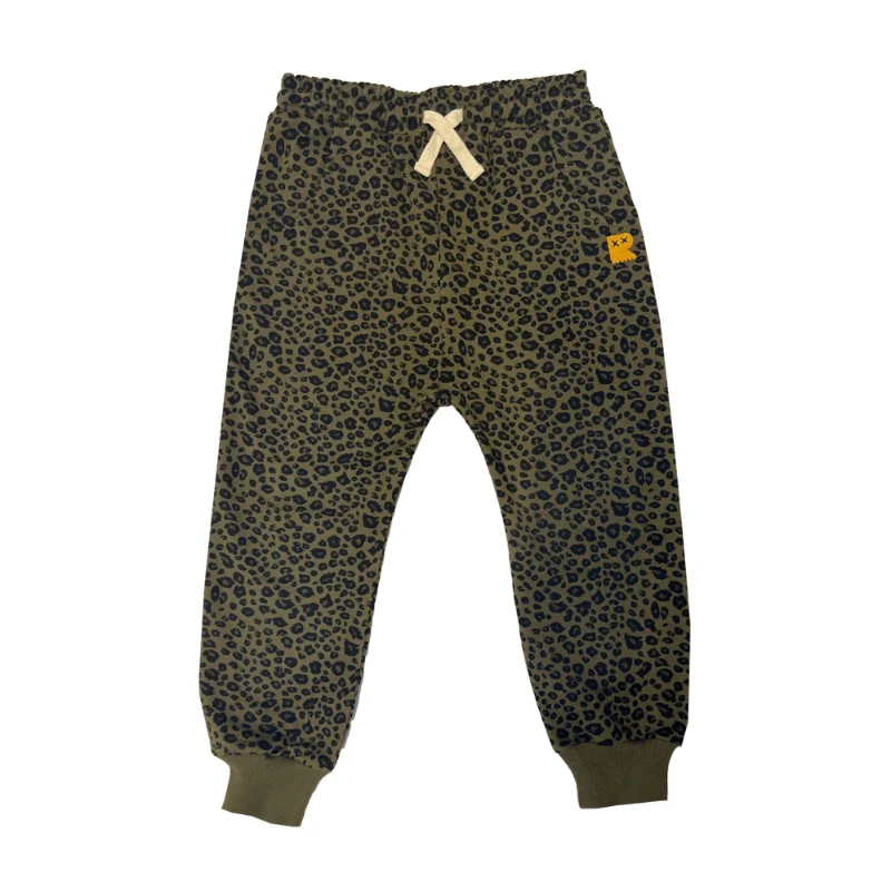 Rock Your Baby Khaki Leopard Trackies