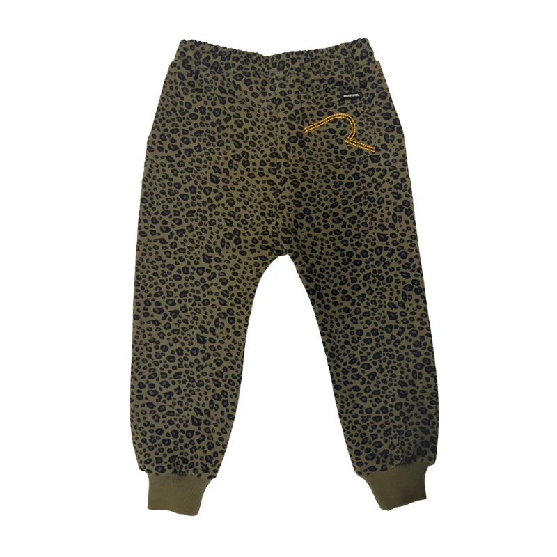 Rock Your Baby Khaki Leopard Trackies - Image 2