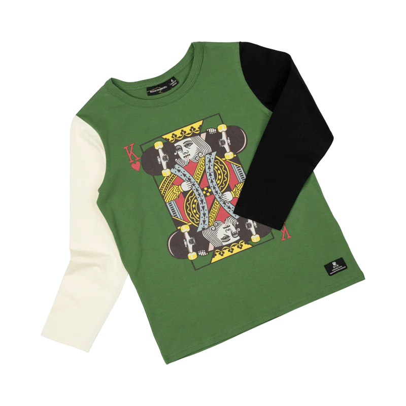 Rock Your Baby King Of Hearts Long Sleeve T-Shirt - Image 3