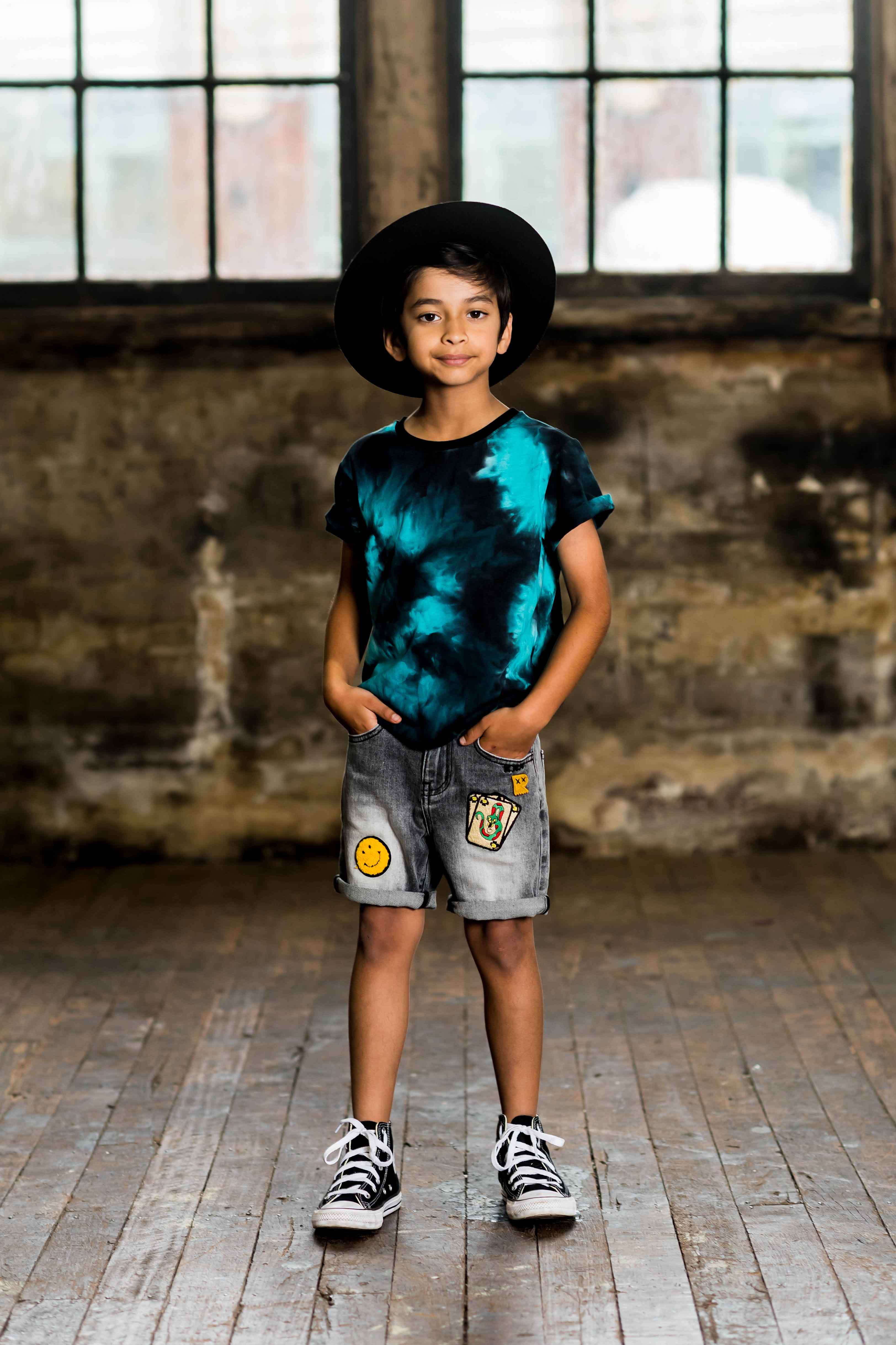 Rock Your Baby Marble Tie Dye Short Sleeve T-Shirt Boxy Fit - Image 2