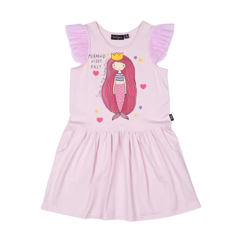 Rock Your Baby Mermaid Dreams Drop Waist Dress