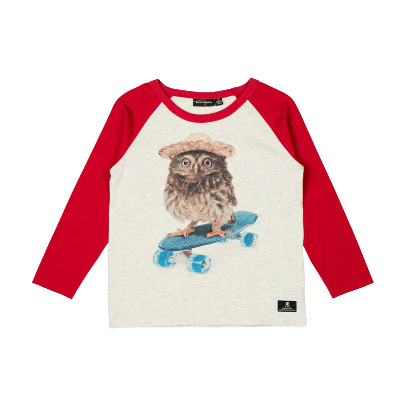 Rock Your Baby Owl Skate Long Sleeve T-Shirt