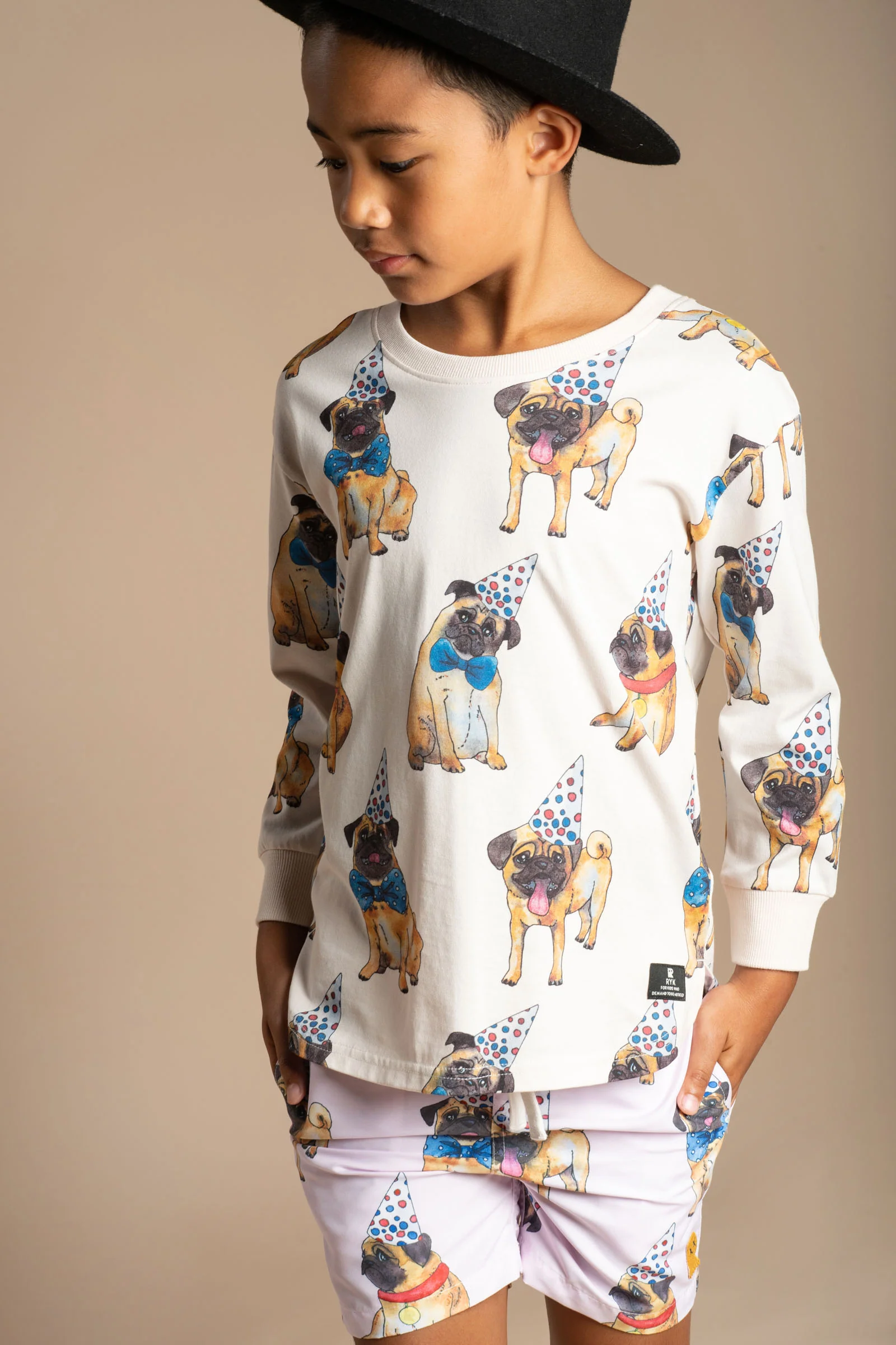 Rock Your Baby Party Animal Long Sleeve Boxy Fit T-Shirt - Image 2