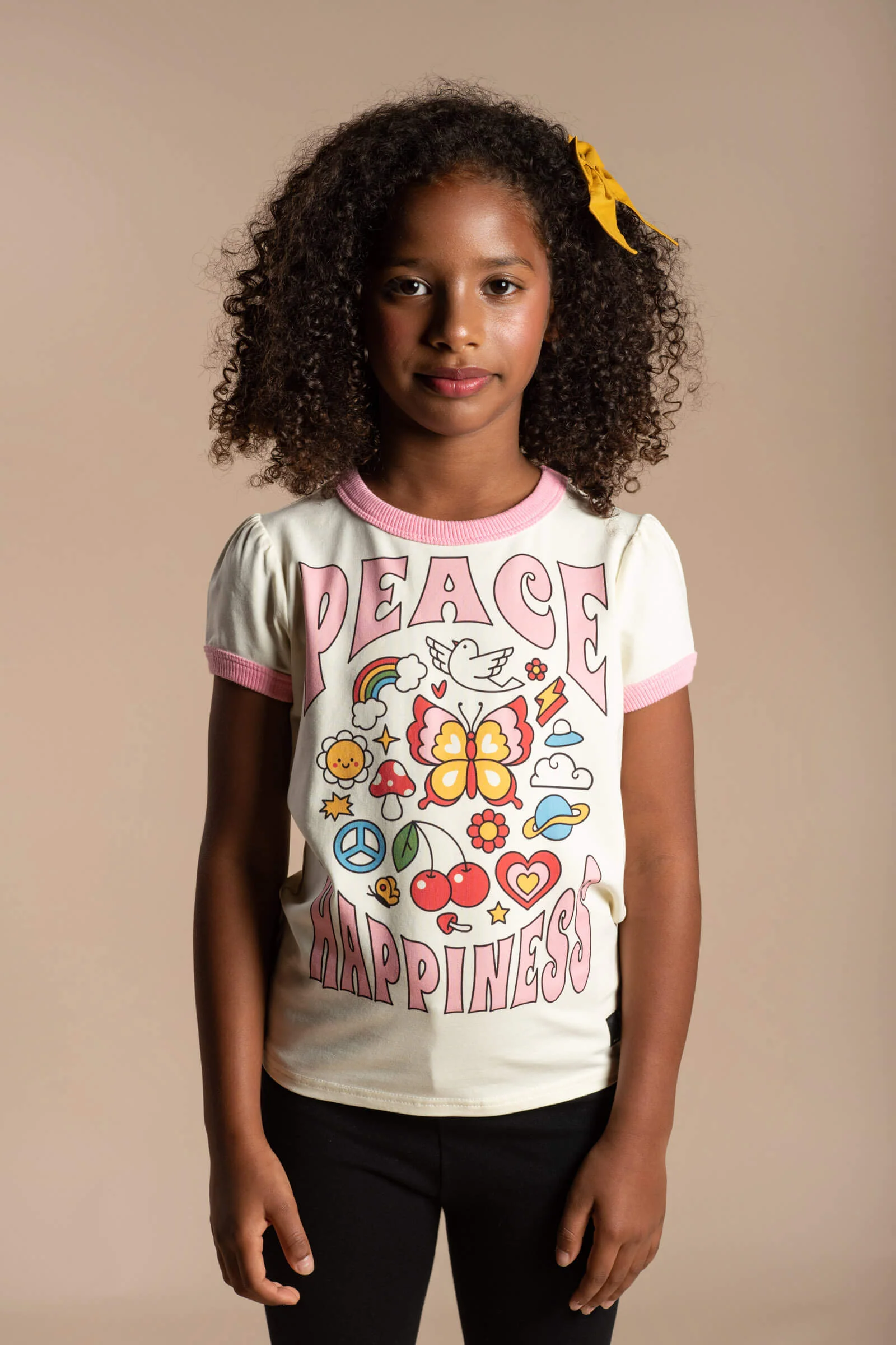 Rock Your Baby Peace Happiness T-Shirt - Image 4