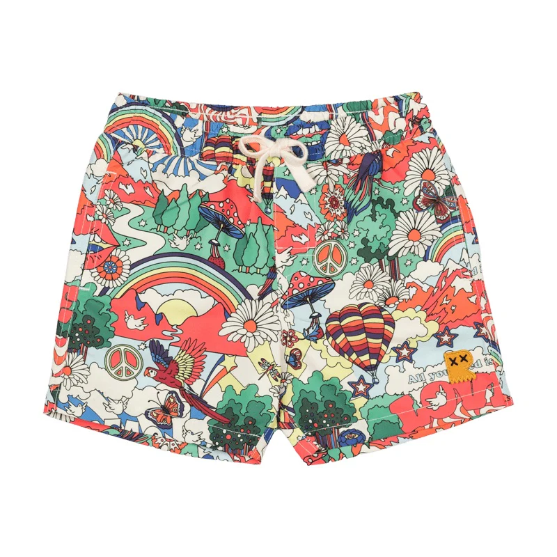 Rock Your Baby Peace Is The Word Boardies With Mesh Lining