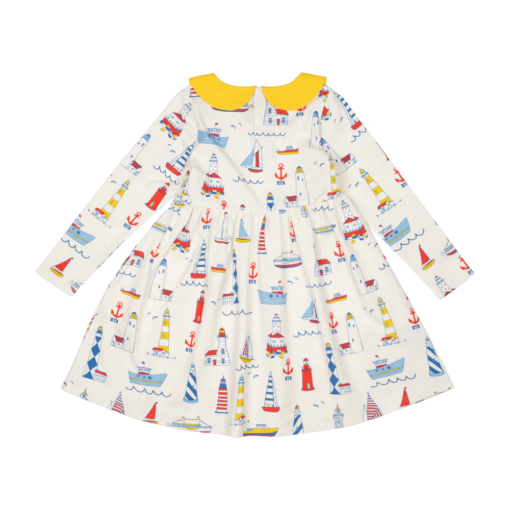 Peter Pan Dress - High Seas - Image 5
