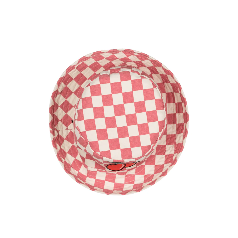Rock Your Baby Starter Bucket Hat - Pink Checks - Image 2