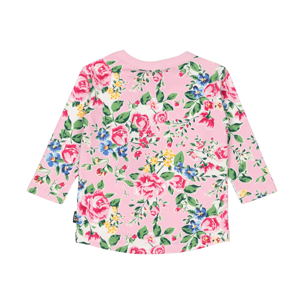 Rock Your Baby Pink Garden Baby Long Sleeve T-Shirt - Image 2