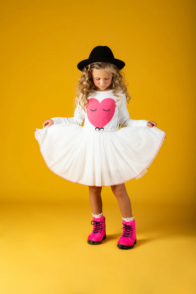 Rock Your Baby Pink Heart Circus Dress - Image 2
