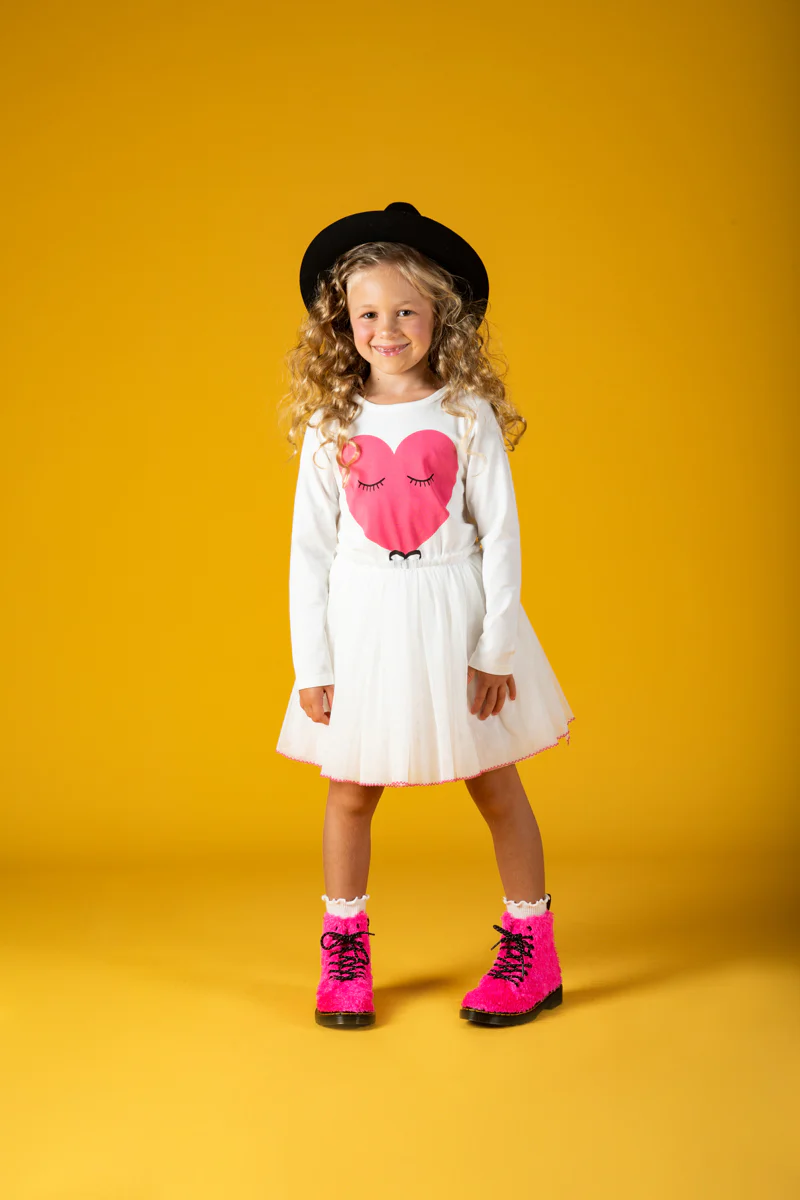 Rock Your Baby Pink Heart Circus Dress - Image 4