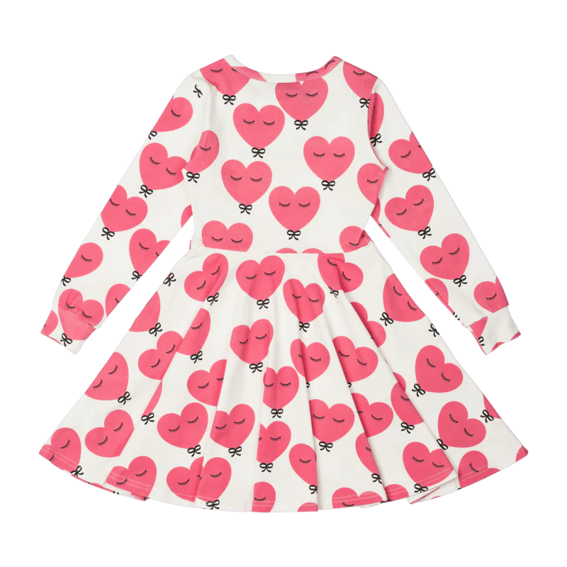Rock Your Baby Pink Heart Waisted Dress - Image 3