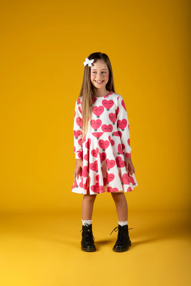 Rock Your Baby Pink Heart Waisted Dress - Image 5