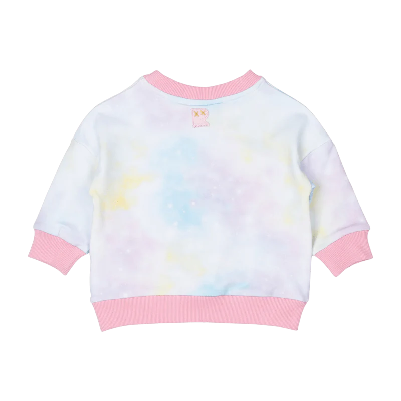 Rock Your Baby Pink Unicorn Baby Sweatshirt - Image 2