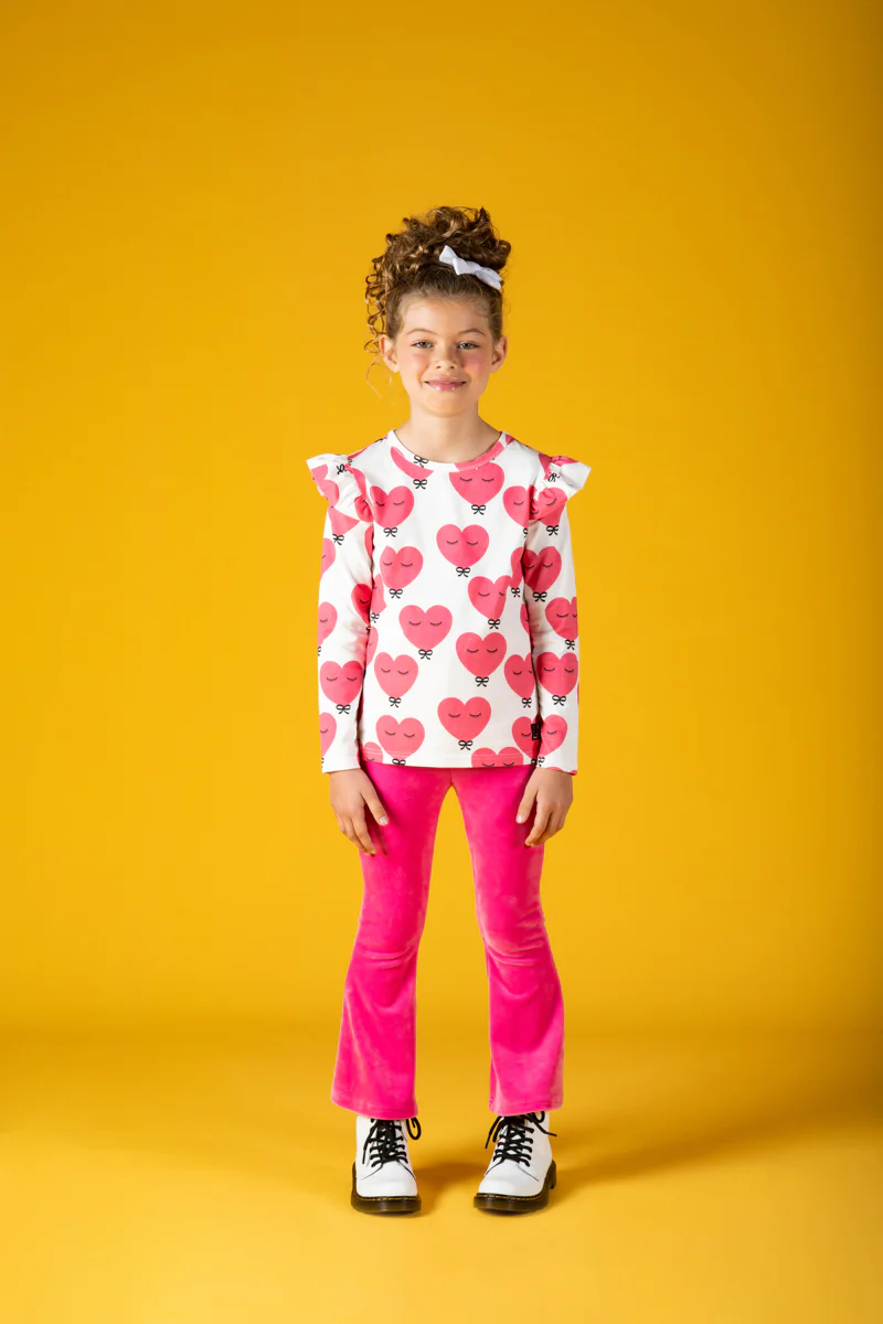 Rock Your Baby Pink Velvet High Waisted Flares - Image 5
