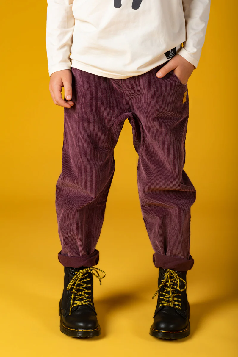 Rock Your Baby Plum Washed Cord Pants - Image 5