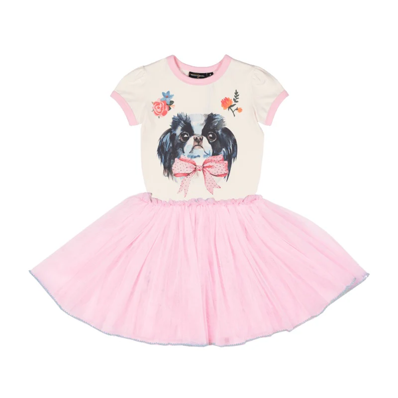 Rock Your Baby Puppy Love Short Sleeve Circus Dress