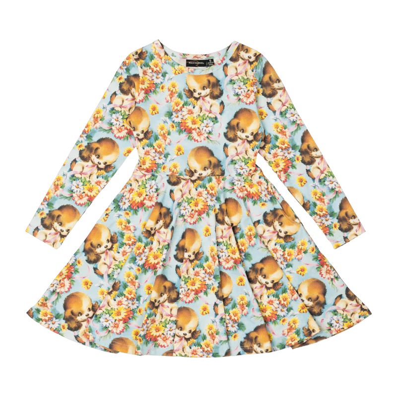 Rock Your Baby Puppy Love Waisted Dress