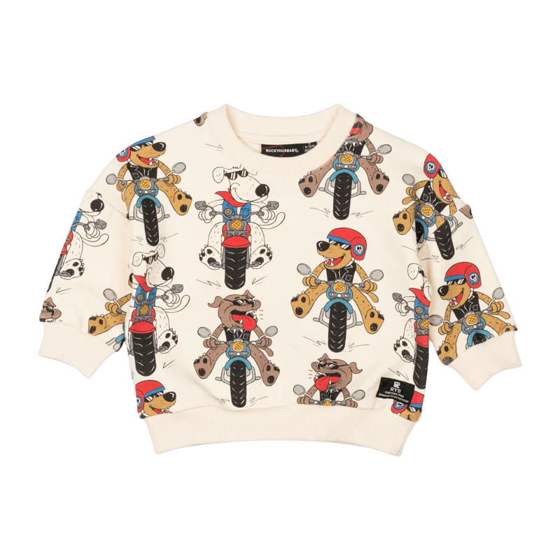 Rock Your Baby Pups On Bikes Baby Sweatshirt