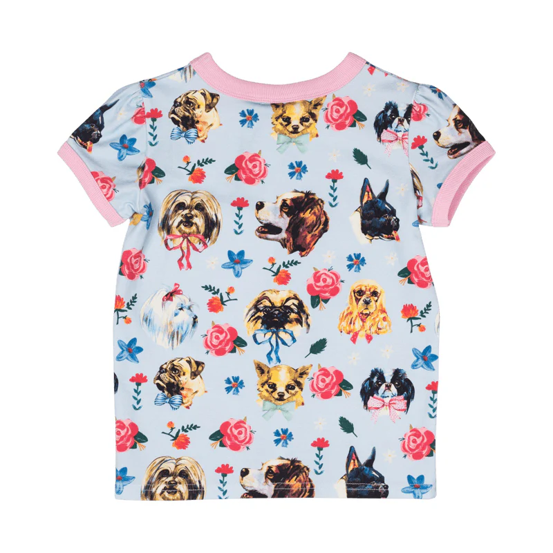 Rock Your Baby Pups Short Sleeve Ringer T-Shirt - Image 3