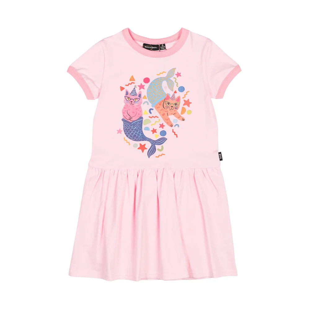 Rock Your Baby Purrmaids Drop Waist Dress