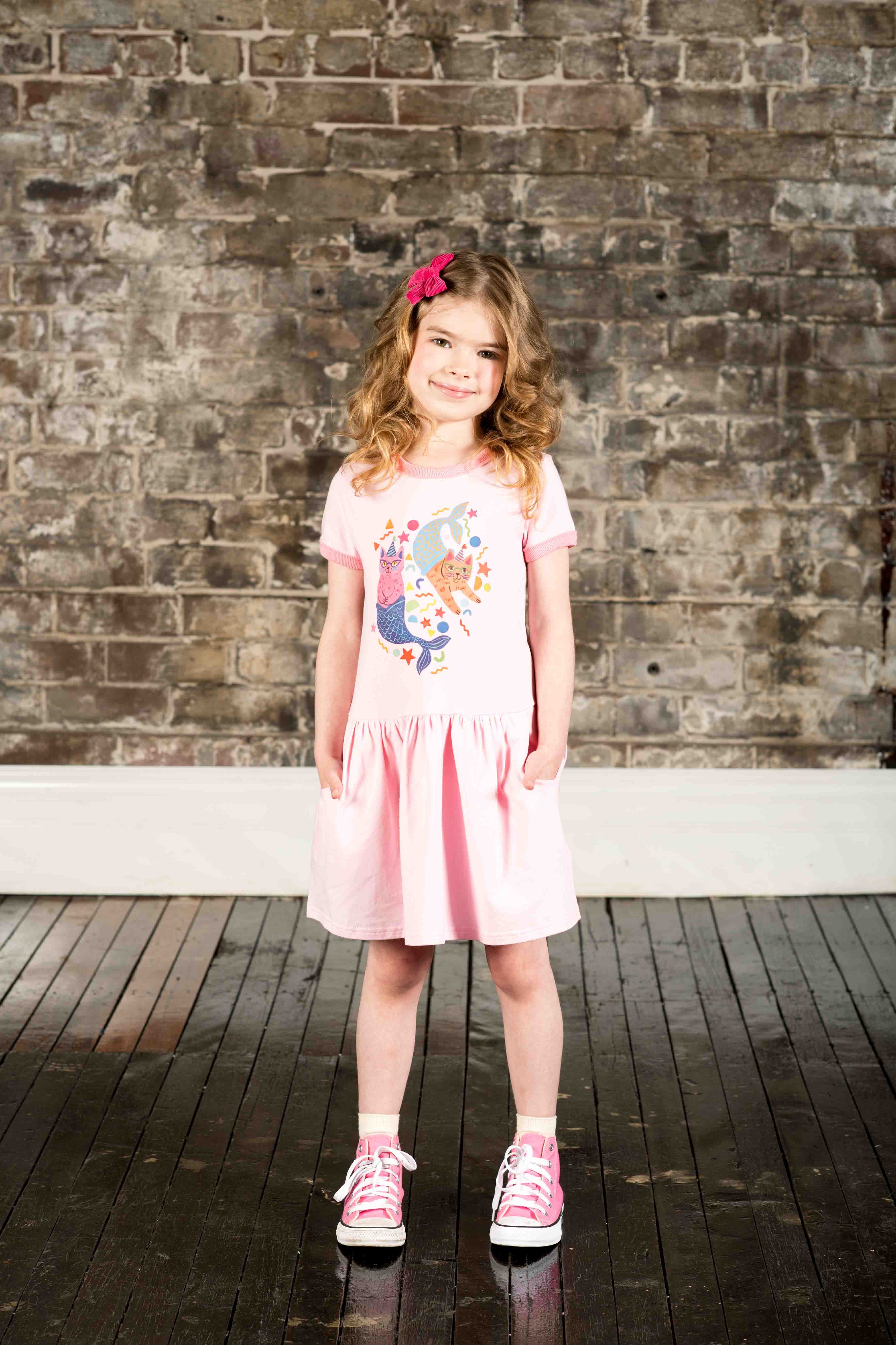 Rock Your Baby Purrmaids Drop Waist Dress - Image 2