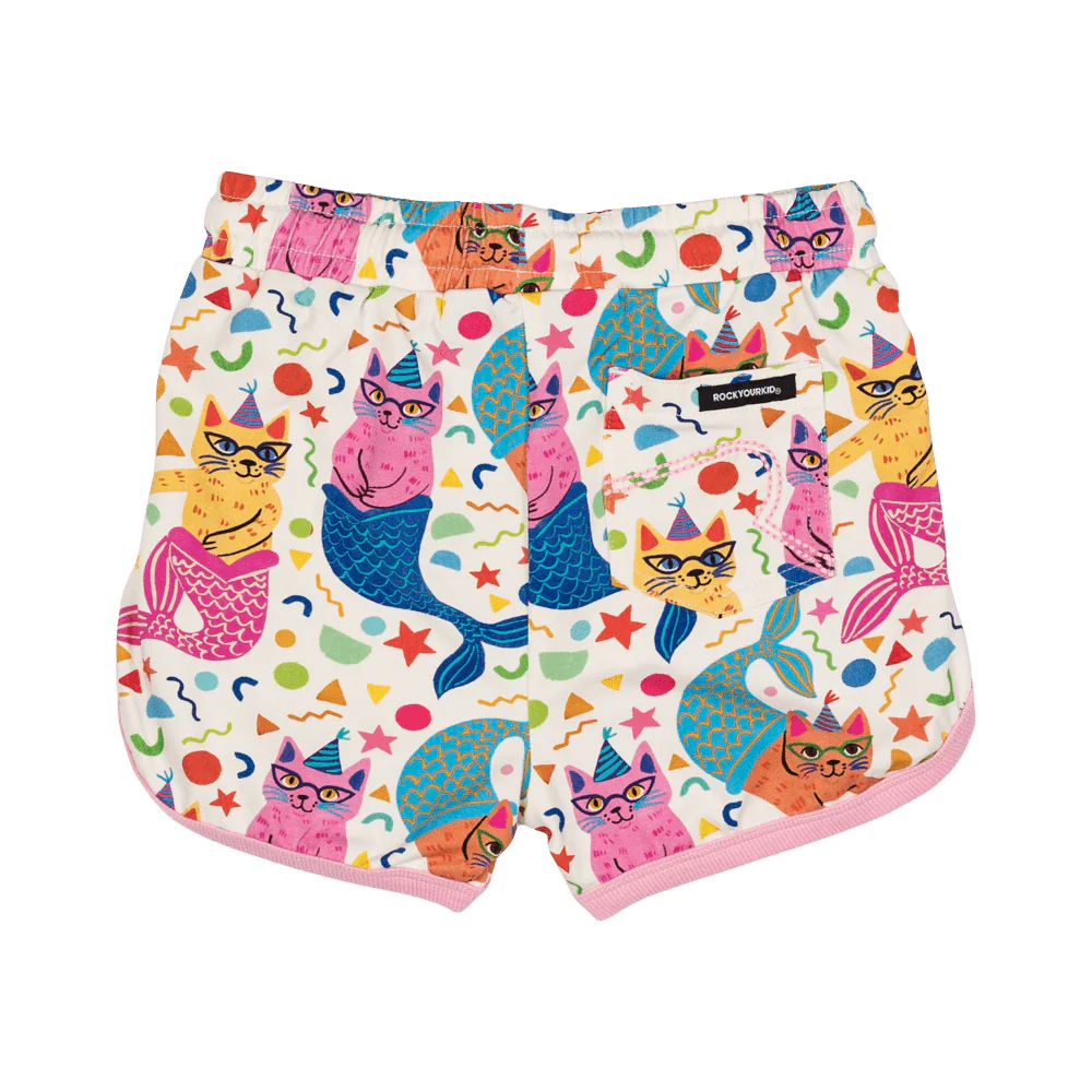 Rock Your Baby Purrmaids Jogger Shorts - Image 3