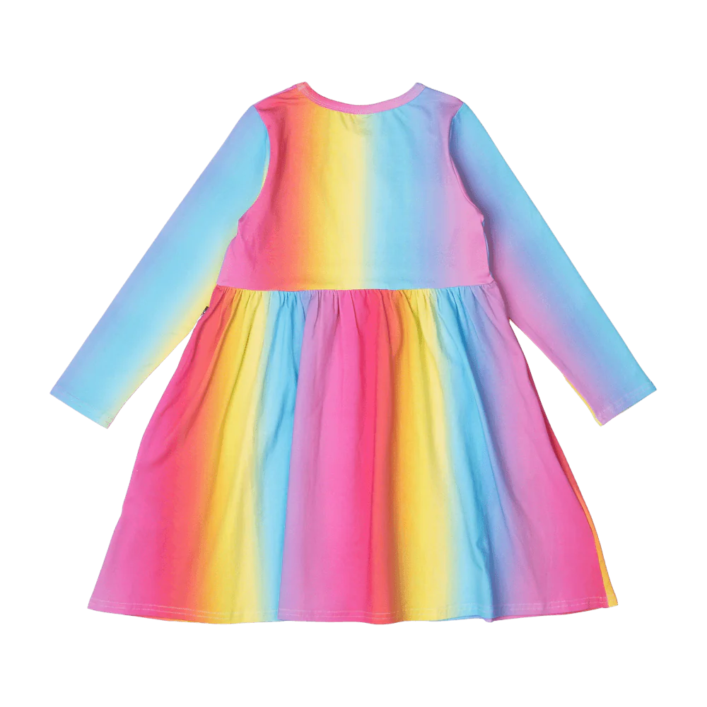 Rainbow Long Sleeve Dress - Image 3