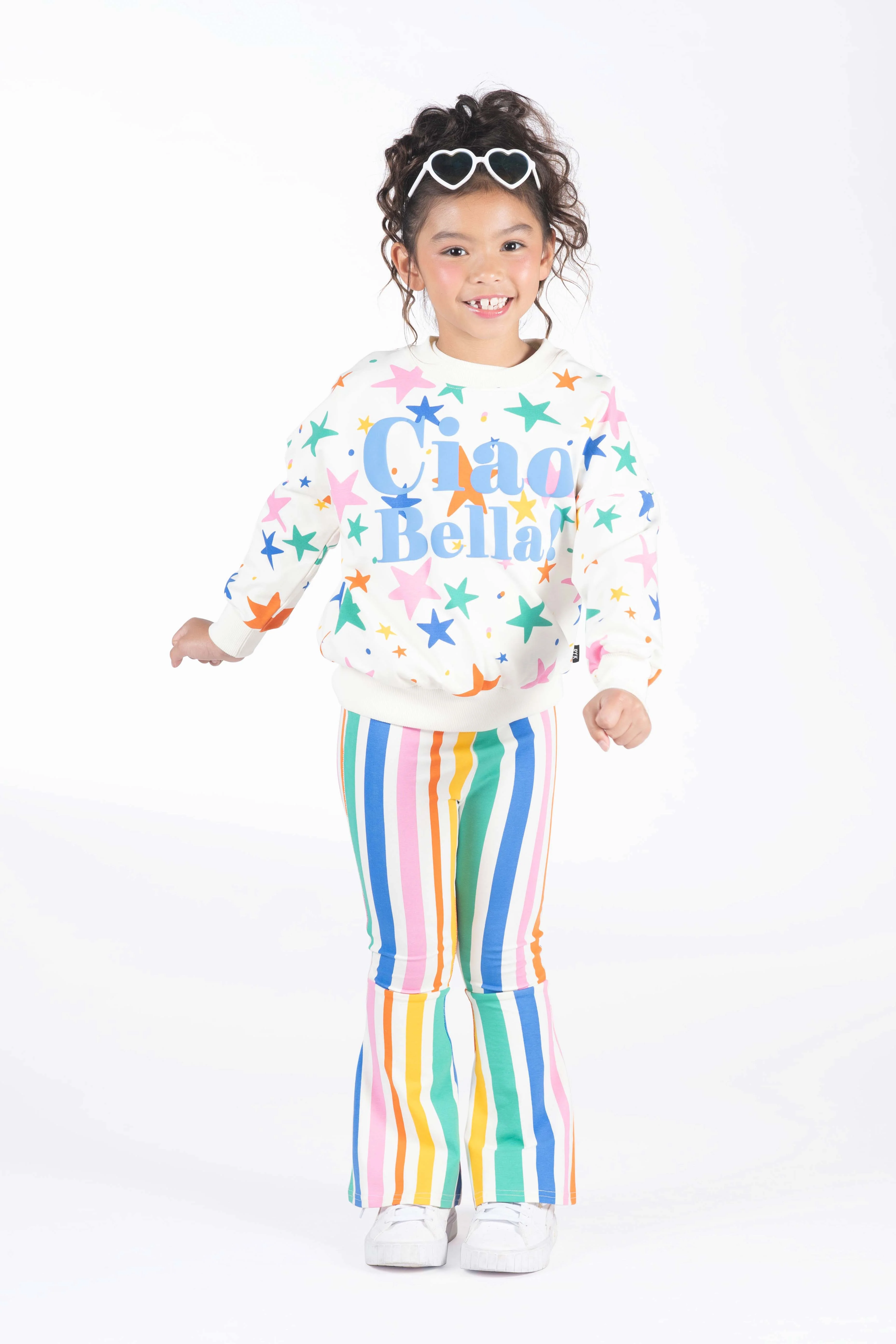Rainbow Stripes High Waisted Flares - Image 2