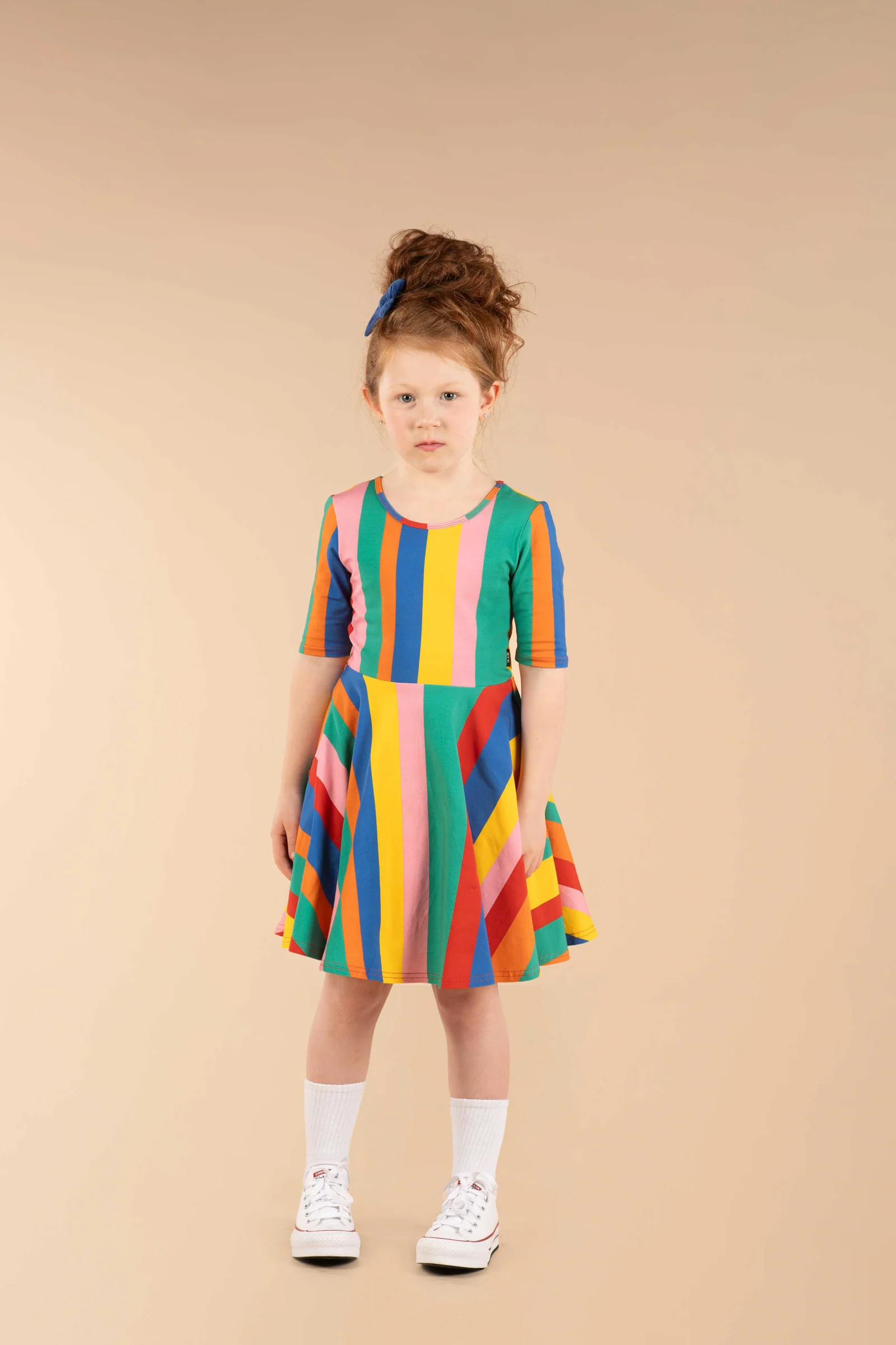 Rock Your Baby Rainbow Stripes Mabel Dress - Image 4