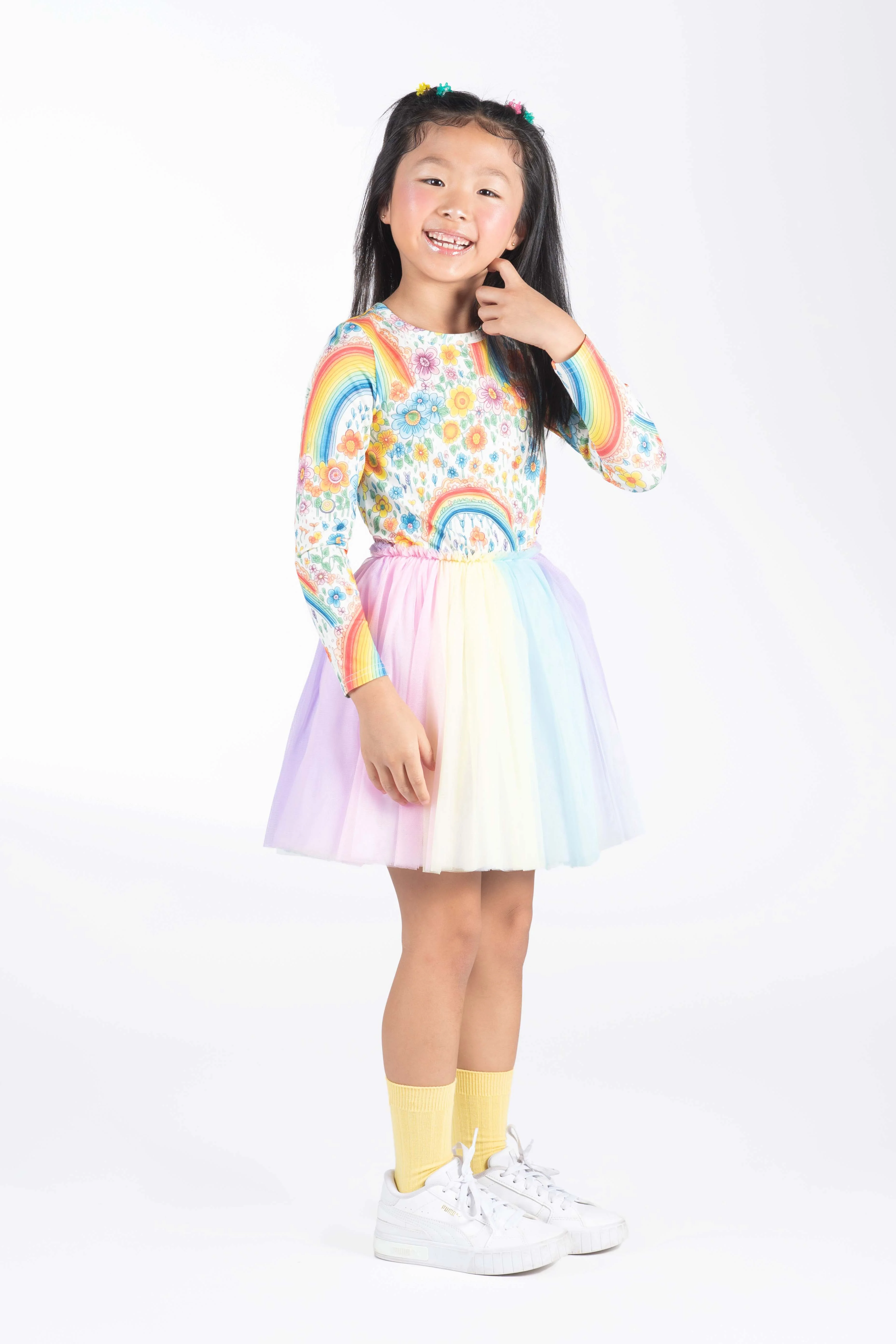 Rainbows And Flowers Circus Dress - Image 4