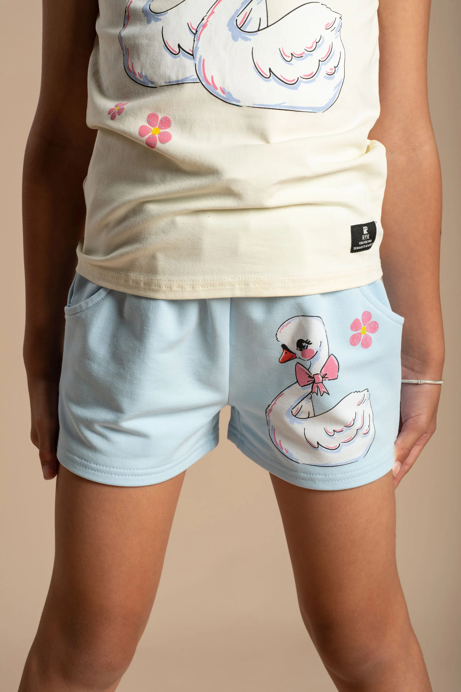 Rock Your Baby Ribbon Swan Shorts - Image 2