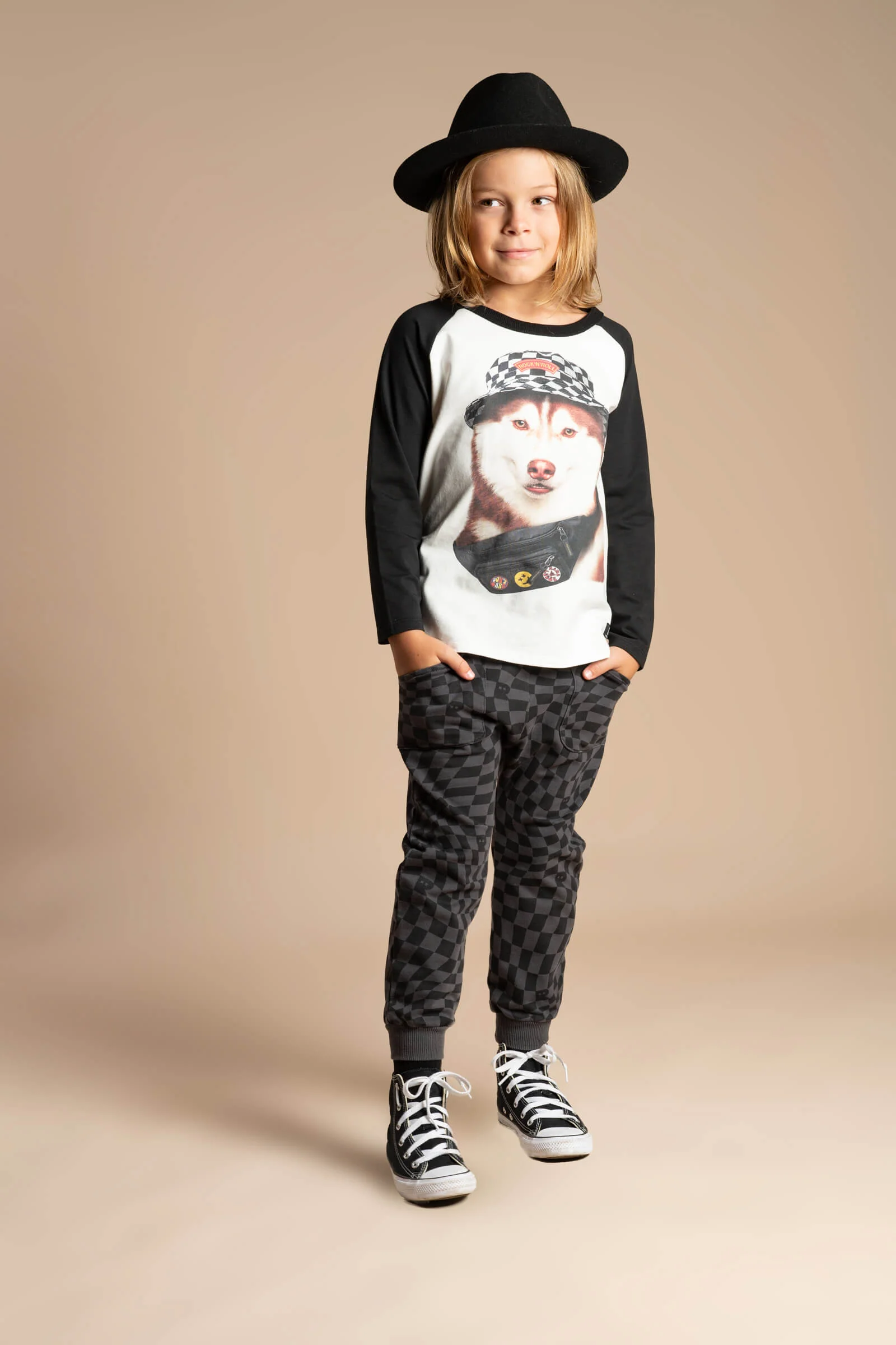 Rock Your Baby Rock N Roll Dog Long Sleeve Boxy Fit T-Shirt - Image 5
